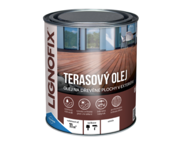 Lignofix Terasový olej mahagón 0,6 l
