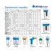 ATLAS Vodný filter samočistiaci HYDRA DUO 1" RSH 50mcr + Prázdna nádoba BX (SX) 8bar