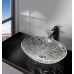 PURUS sklenené gravírované umývadlo 50x15,5x36 cm, číra