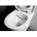 Závesné WC ABSOLUTE Rimless s podomietkovou nádržkou a tlačidlom Schwab, biela