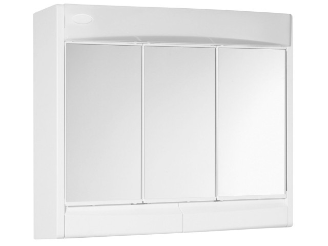 SAPHIR galerka 60x51x18cm, žiarivka LED 6W, biela plast