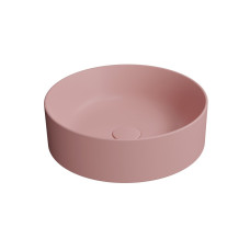 KUBE X keramické umývadlo na dosku, priemer 40cm, blush mat