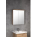 KAWA STRIP galéria s LED osvetlením 60x70x22cm, dub emporio