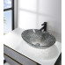 PURUS sklenené gravírované umývadlo 50x15,5x36 cm, čierna