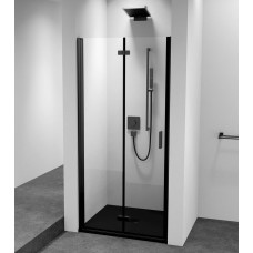 ZOOM BLACK sprchové dvere do niky 700 mm, číre sklo, ľavé