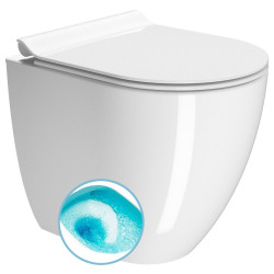 PURA WC misa stojaca, Swirlflush, 36x50cm, spodný/zadný odpad, biela ExtraGlaze