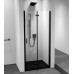 ZOOM LINE BLACK sprchové dveře skládací 800mm, čiré sklo, pravé