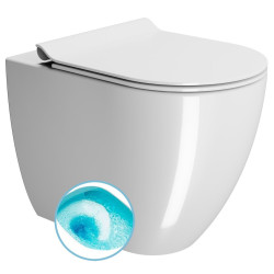 PURA WC misa stojaca, Swirlflush, 36x55cm, spodný/zadný odpad, biela ExtraGlaze