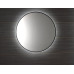 SHARON okrúhle LED podsvietené zrkadlo ø 80cm, čierna mat
