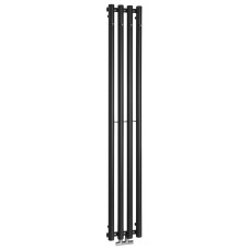 Vykurovacie teleso PILON 270x1800mm, so štyrmi háčikmi na uteráky, čierna podložka