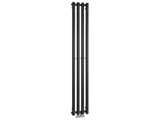 Vykurovacie teleso PILON 270x1800mm, so štyrmi háčikmi na uteráky, čierna podložka