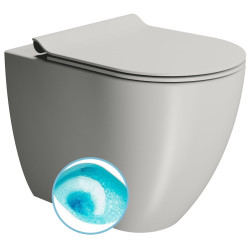 PURA WC misa stojaca, Swirlflush, 36x55cm, spodný/zadný odpad, cenere dual-mat