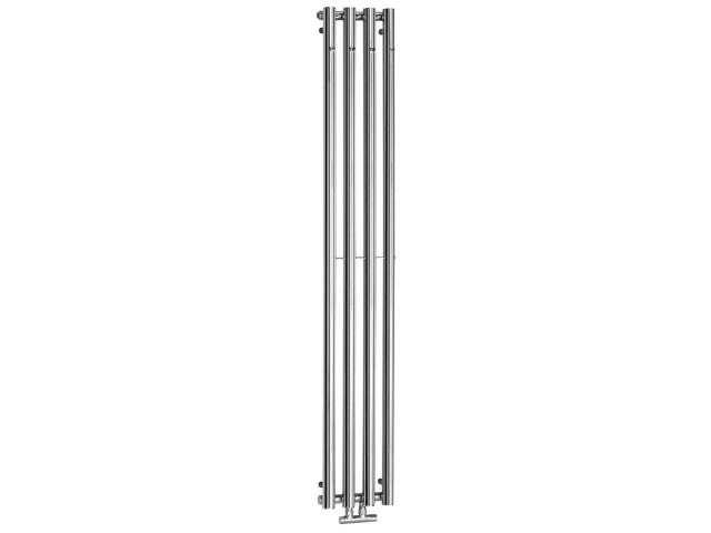 Vykurovacie teleso PILON 270x1800 mm, so štyrmi háčikmi na uteráky, chróm