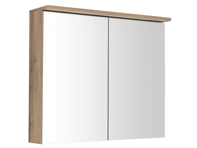 KAWA STRIP galéria s LED osvetlením 80x70x22cm, dub emporio