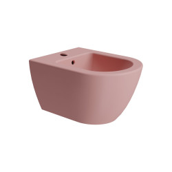 PURA bidet závesný 36x50cm, blush mat