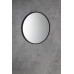 Okrúhle zrkadlo NOTION SLIM v ráme ø 40 cm, matné čierne