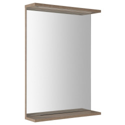 KORIN STRIP zrkadlo s LED osvetlením 50x70x12cm, dub platina