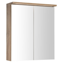 KAWA STRIP galéria s LED osvetlením 60x70x22cm, dub emporio