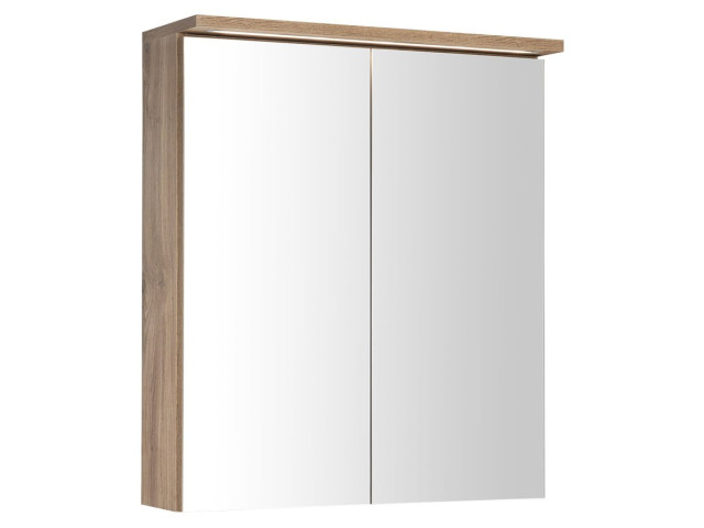 KAWA STRIP galéria s LED osvetlením 60x70x22cm, dub emporio