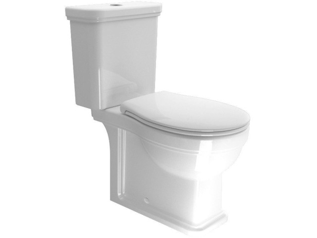WC kombi CLASSIC, spodný/zadný odpad, biele