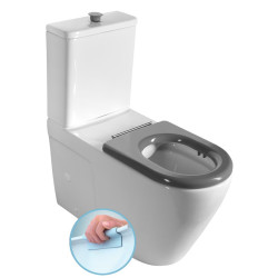 MEDIC RIMLESS WC kombi misa s nádržkou, spodný/zadný odpad, biela