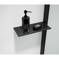 ESCA SHELF polička do profilu 230x120mm, čierna mat