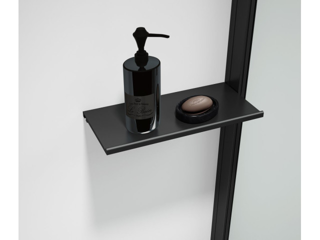 ESCA SHELF polička do profilu 230x120mm, čierna mat