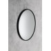 Okrúhle zrkadlo NOTION SLIM v ráme ø 40 cm, matné čierne